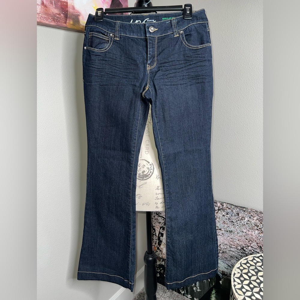 INC International Concepts Dark Indigo Flare Jeans- brand new